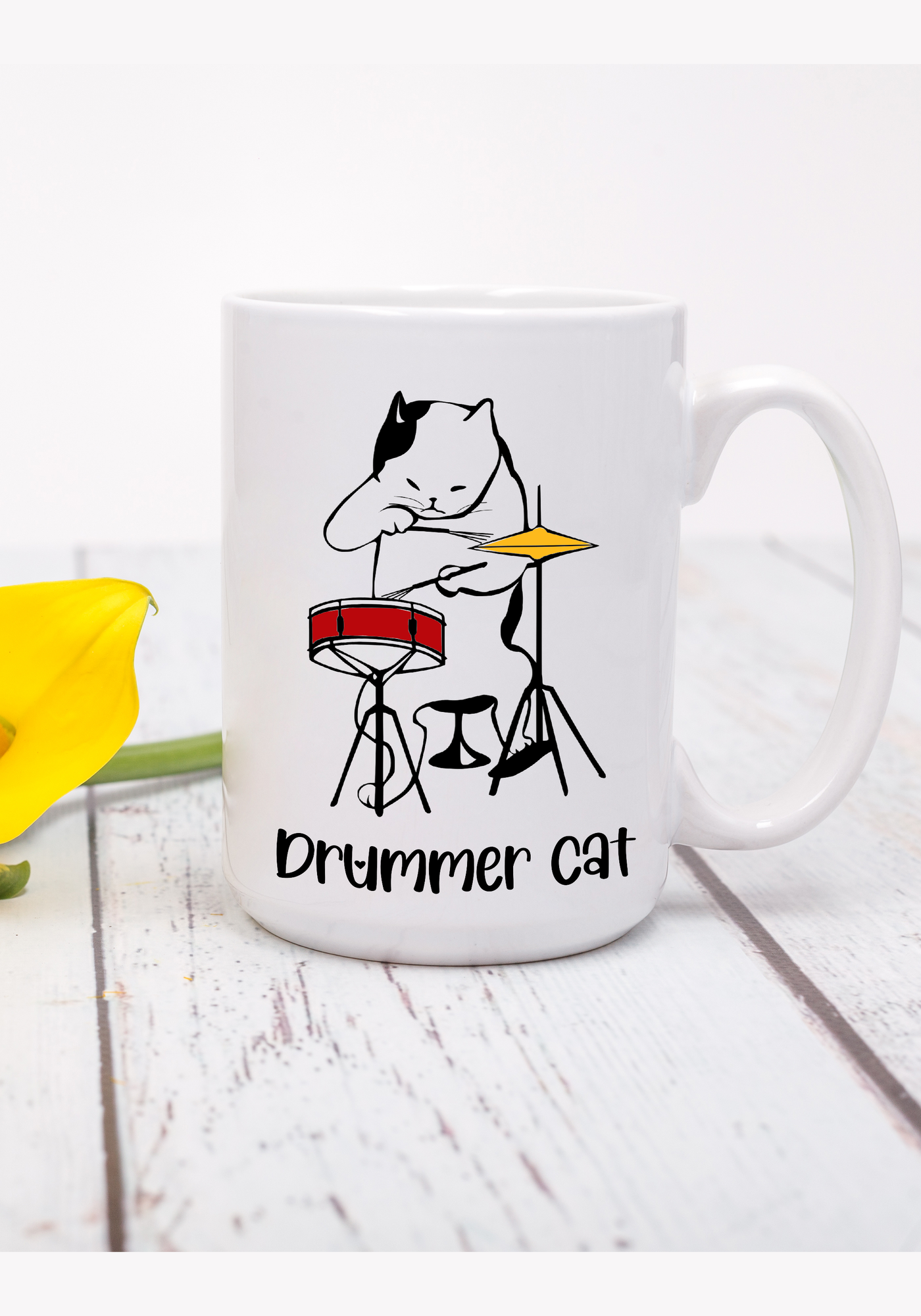 Cat Drummer Mug