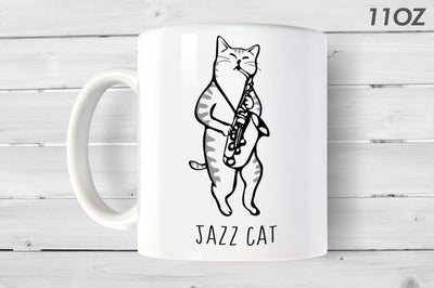 Jazz Cat Funny Mug