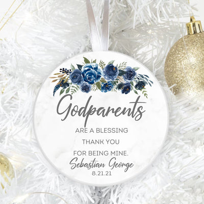 Personalized Godparents Keepsake Ornament
