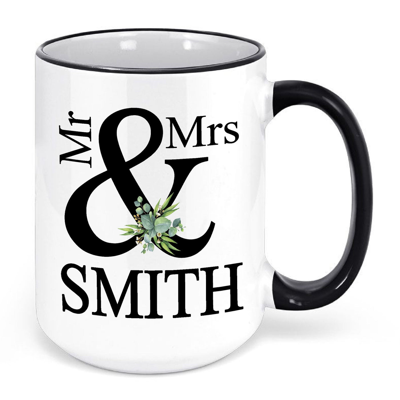 Mrs. And Mr. Personalized Mug