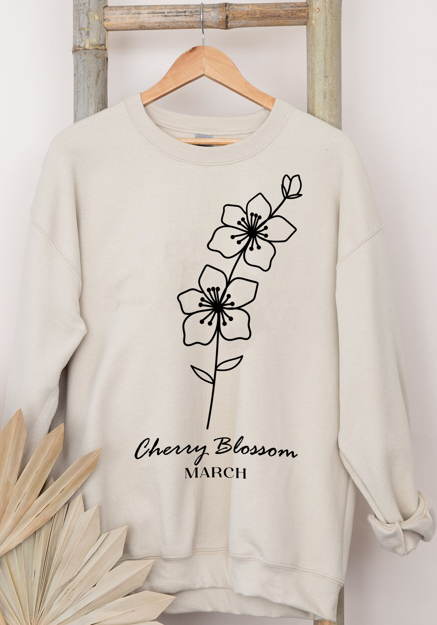 Birth Month March-Cherry Blossom Sweatshirt
